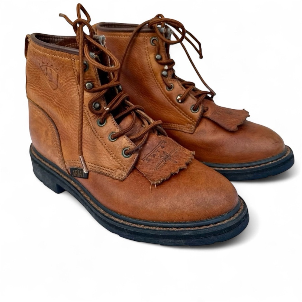 Ariat Brown Leather Heritage Boots - Picture 3 of 7